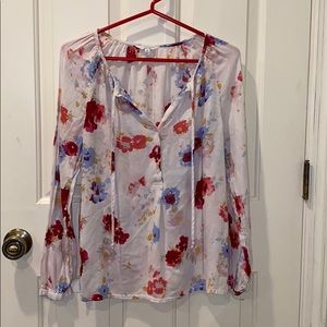 😍 Lucky brand flower blouse 🌸